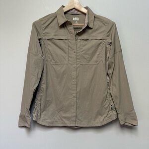 REI Co-op Women's Tan Hiking Shirt Size S